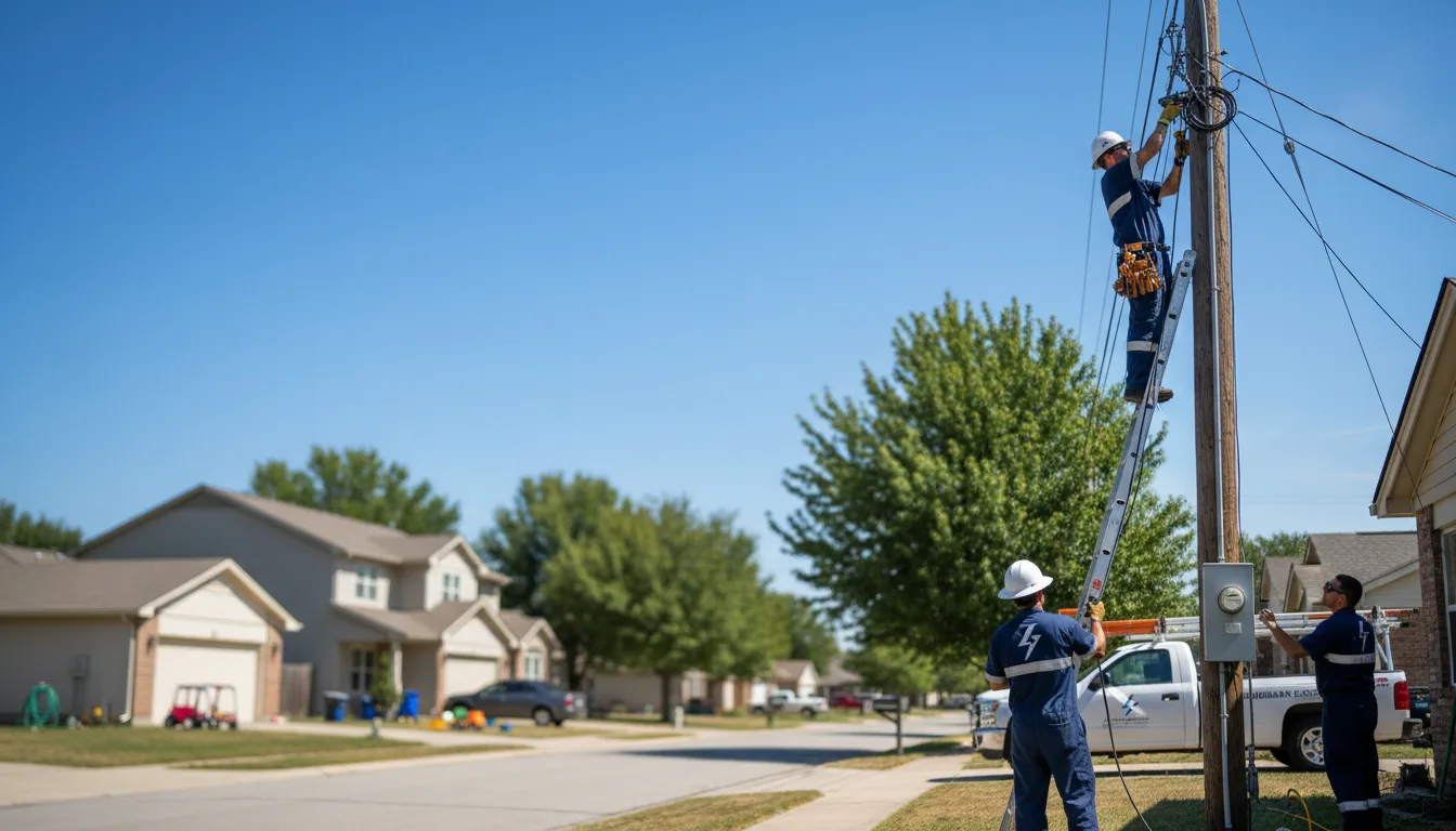 Residential electrician providing installation services in Archer City, TX